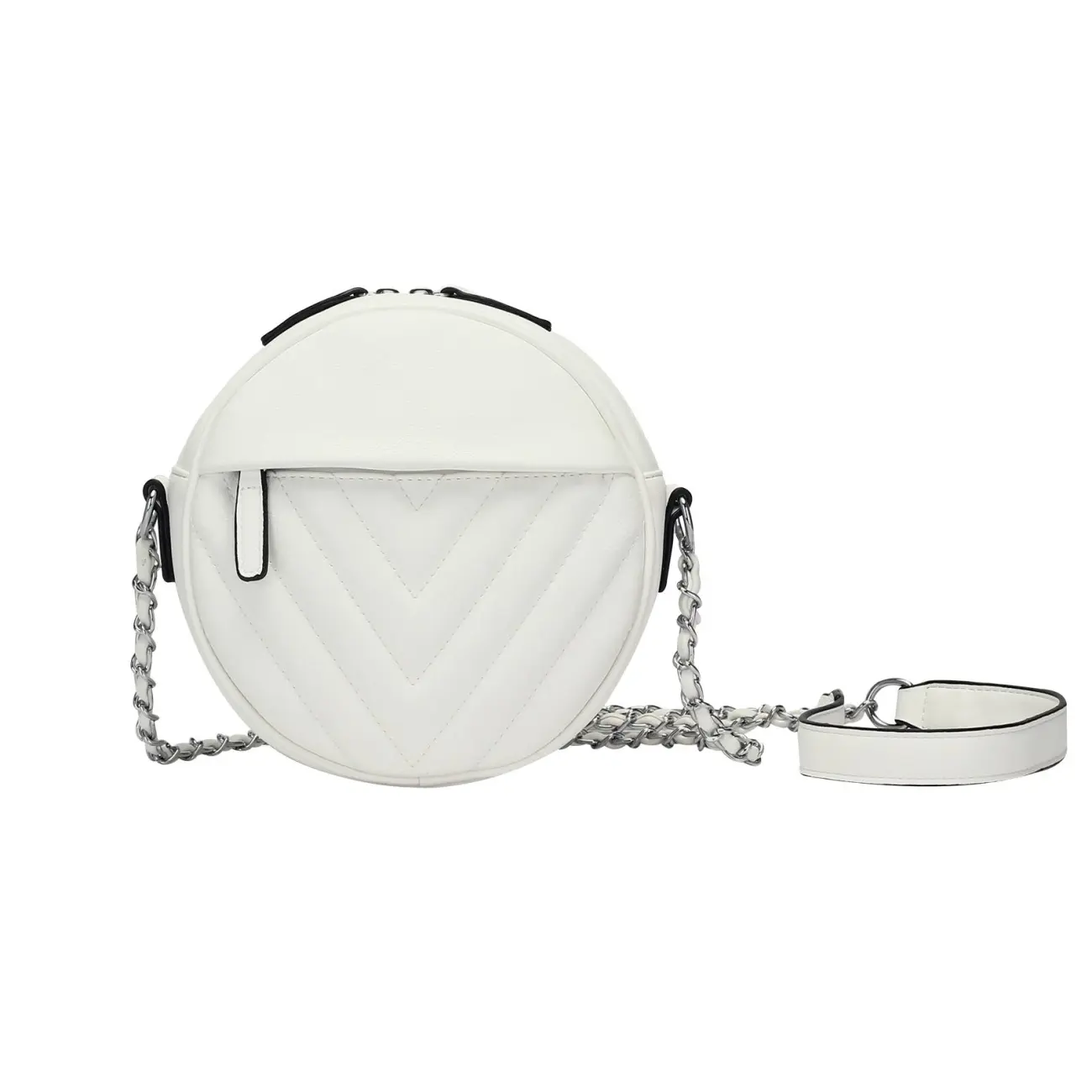 OBC DAMEN TASCHE HANDTASCHE Schultertasche Kettengurt V-Print Umhängetasche Handytasche Cross-Over kleine Clutch Auslauf