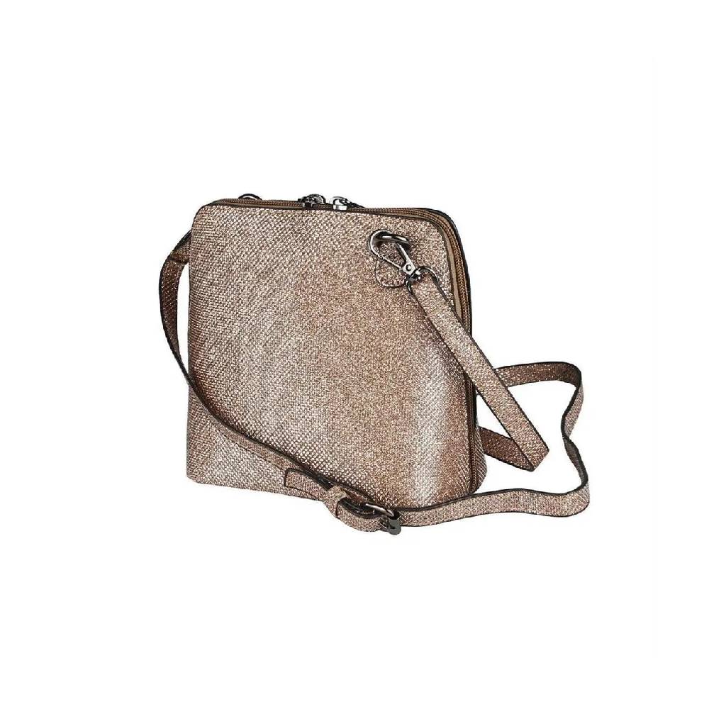 OBC DAMEN TASCHE Umhängetasche MINI CROSSOVER SILBER METALLIC Bag Handtasche Schultertasche Schmucktasche Disco Theatertasche Abendtasche Angebote
