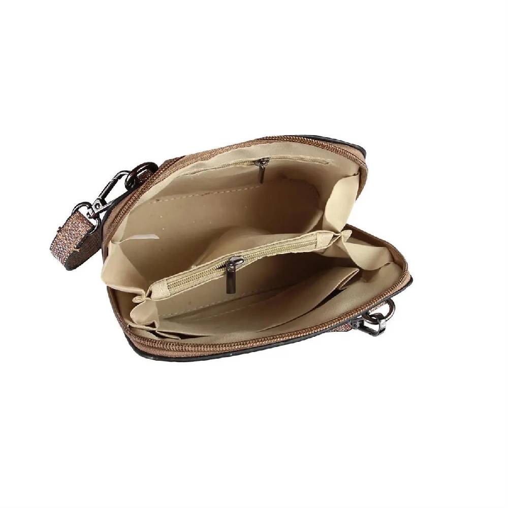 OBC DAMEN TASCHE Umhängetasche MINI CROSSOVER SILBER METALLIC Bag Handtasche Schultertasche Schmucktasche Disco Theatertasche Abendtasche Angebote