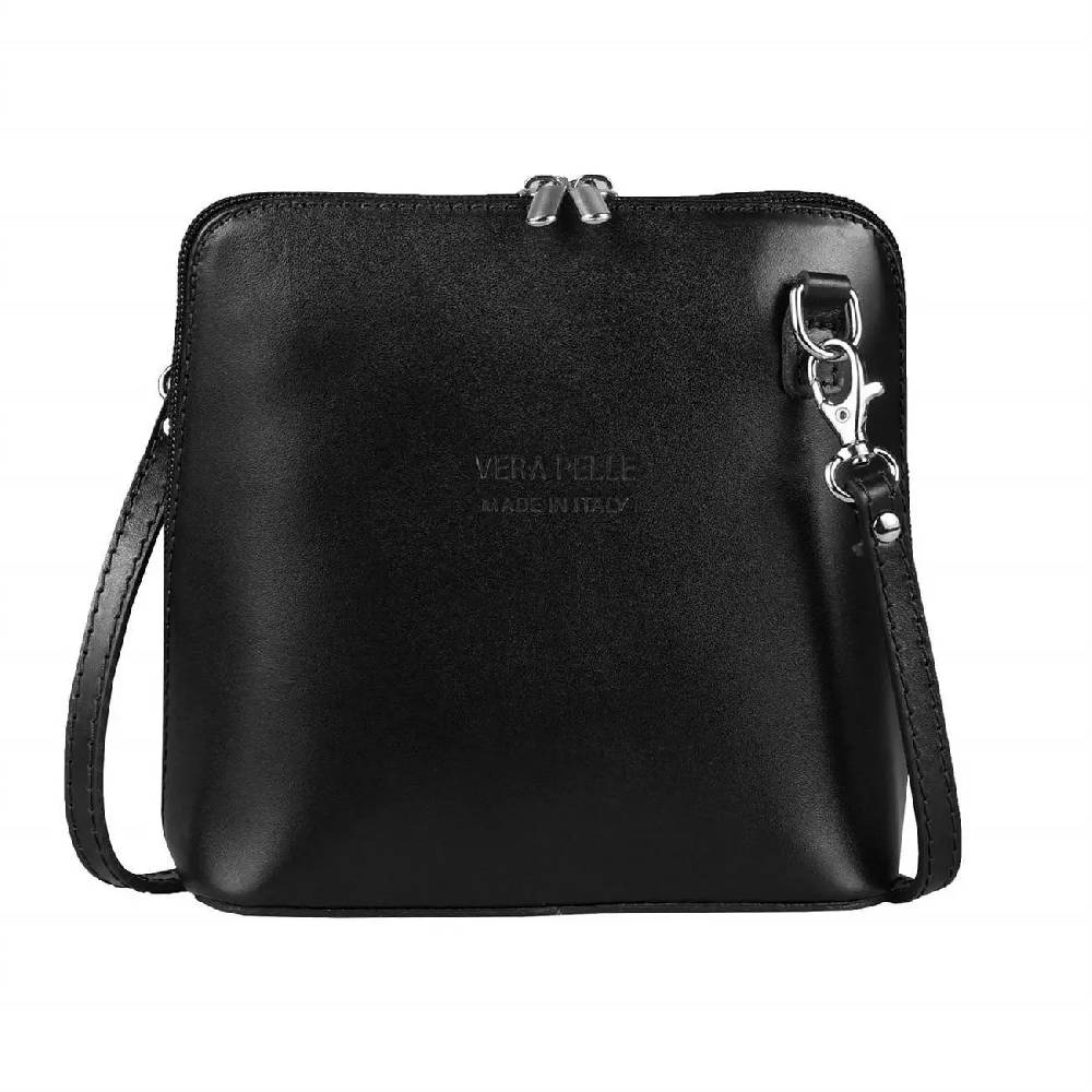 OBC Made in Italy Damen Leder Tasche Schultertasche Umhängetasche Strauß CrossbodyTheatertasche Cross-Over Abendtasche Auslauf