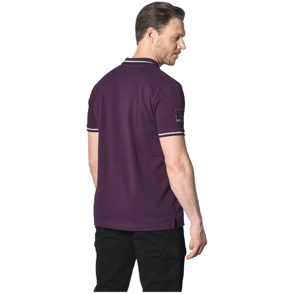 Jan Vanderstorm Poloshirt FRETU dunkelrot Outlet