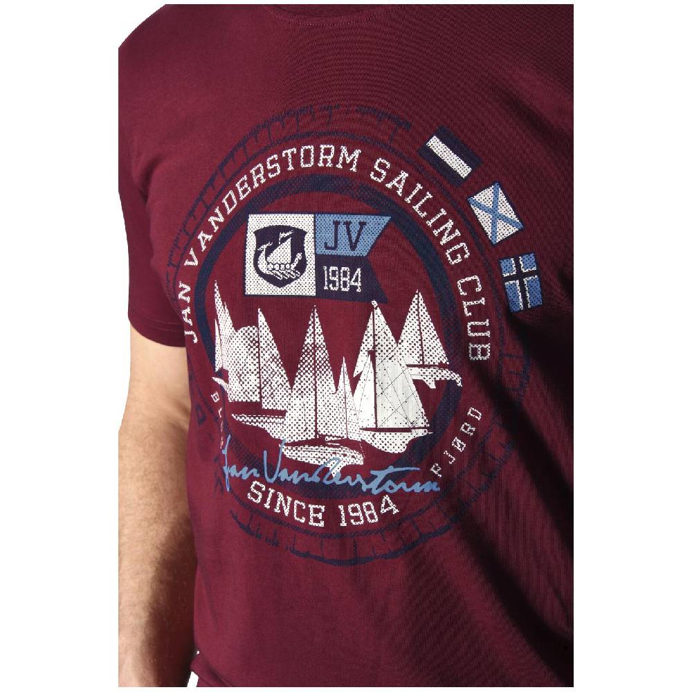 Jan Vanderstorm T-Shirt TERNO rot Limitierter Zeitrabatt