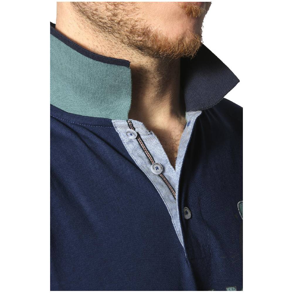Jan Vanderstorm Poloshirt GIZUR royal blau Verkauf