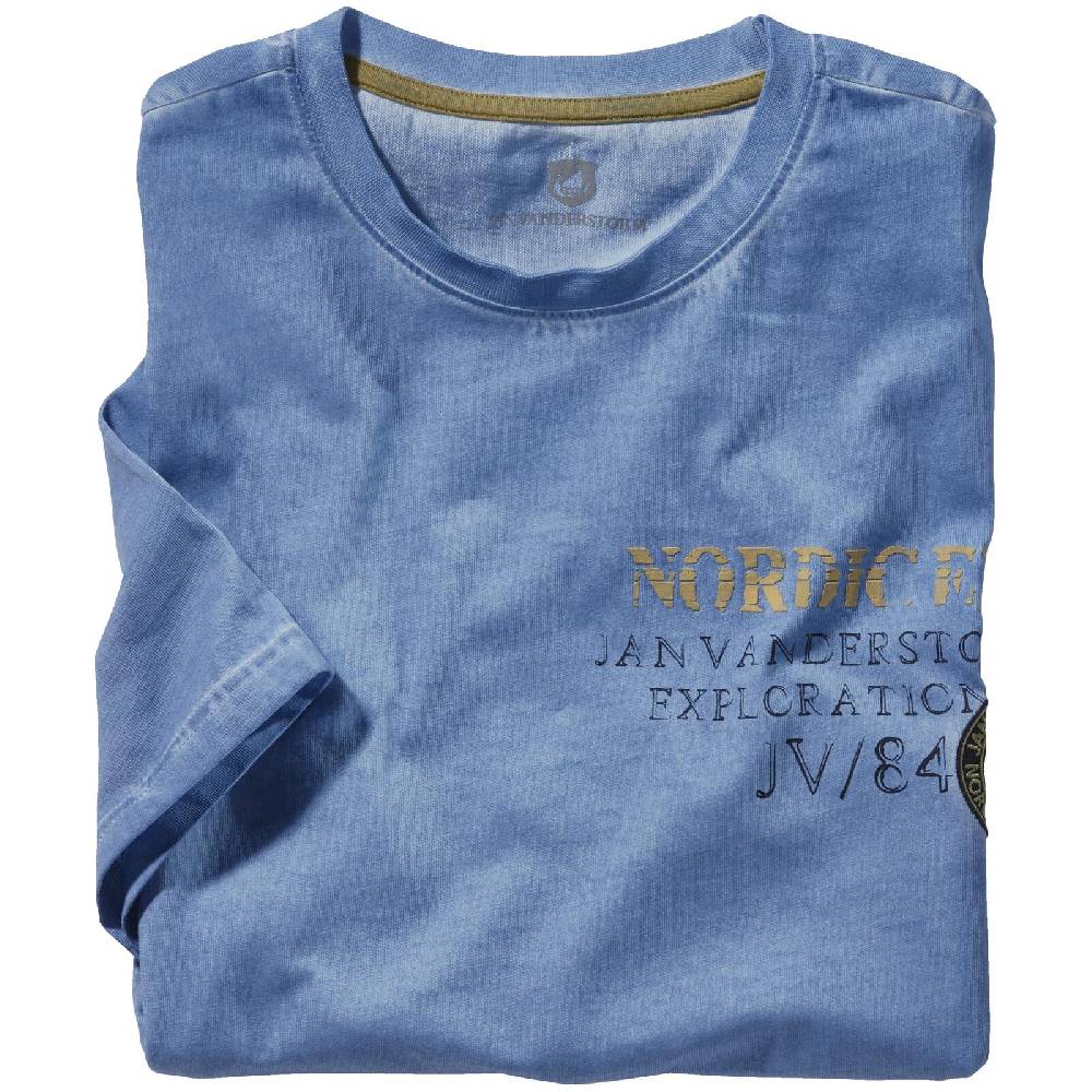 Jan Vanderstorm T-Shirt ANDJORN blau Schlussverkauf