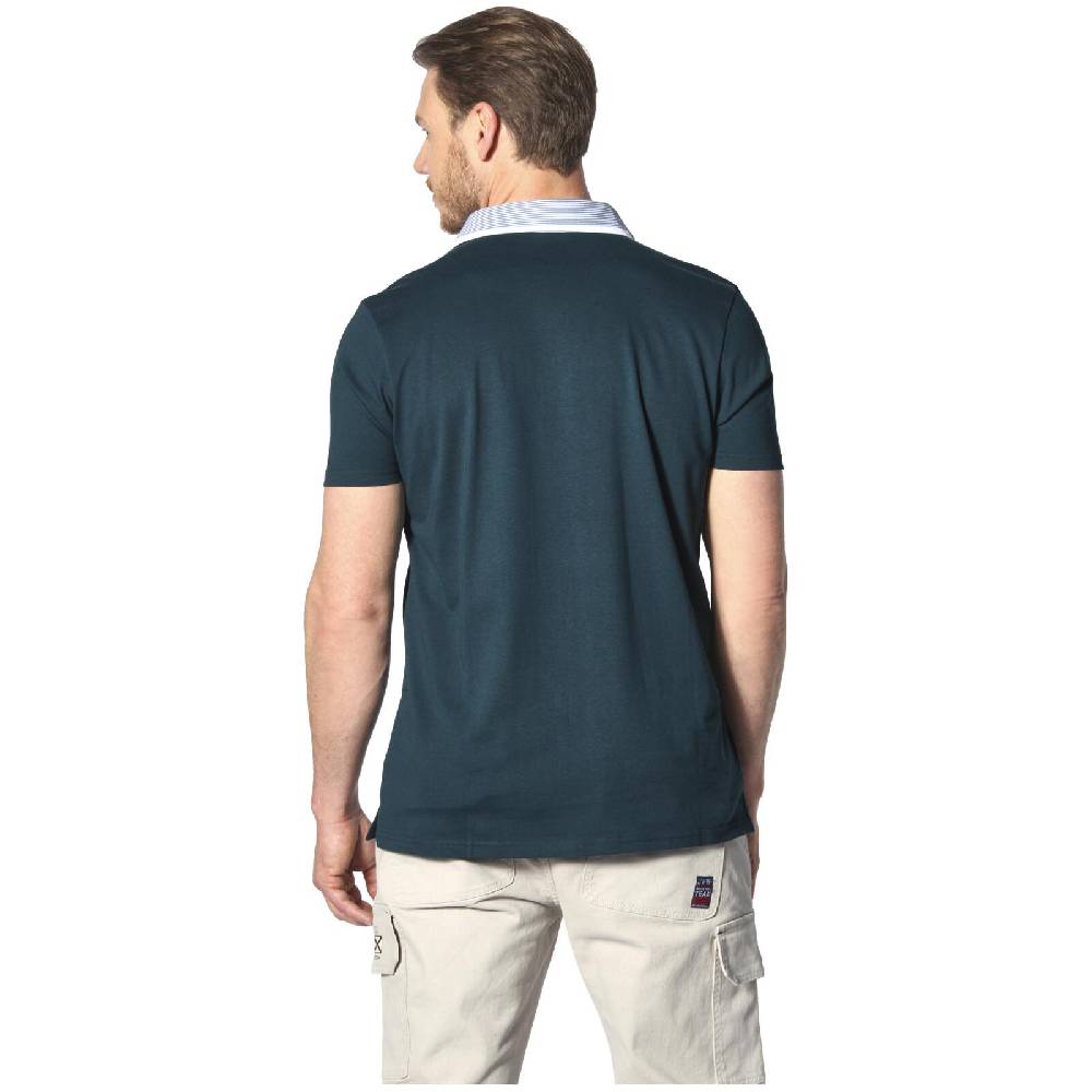 Jan Vanderstorm Poloshirt DANHY petrol Fabrikverkauf