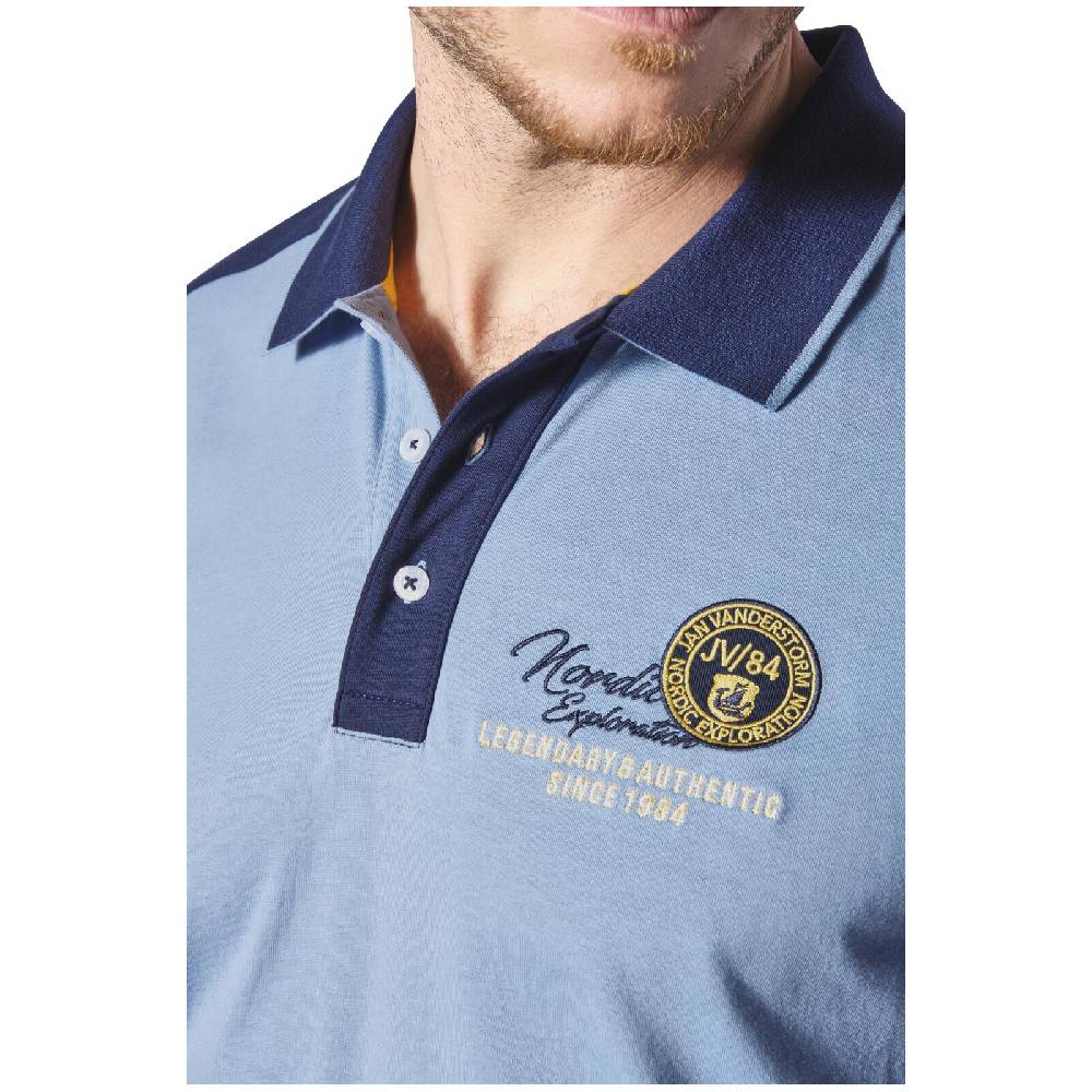 Jan Vanderstorm Poloshirt EGRON blau Auslauf