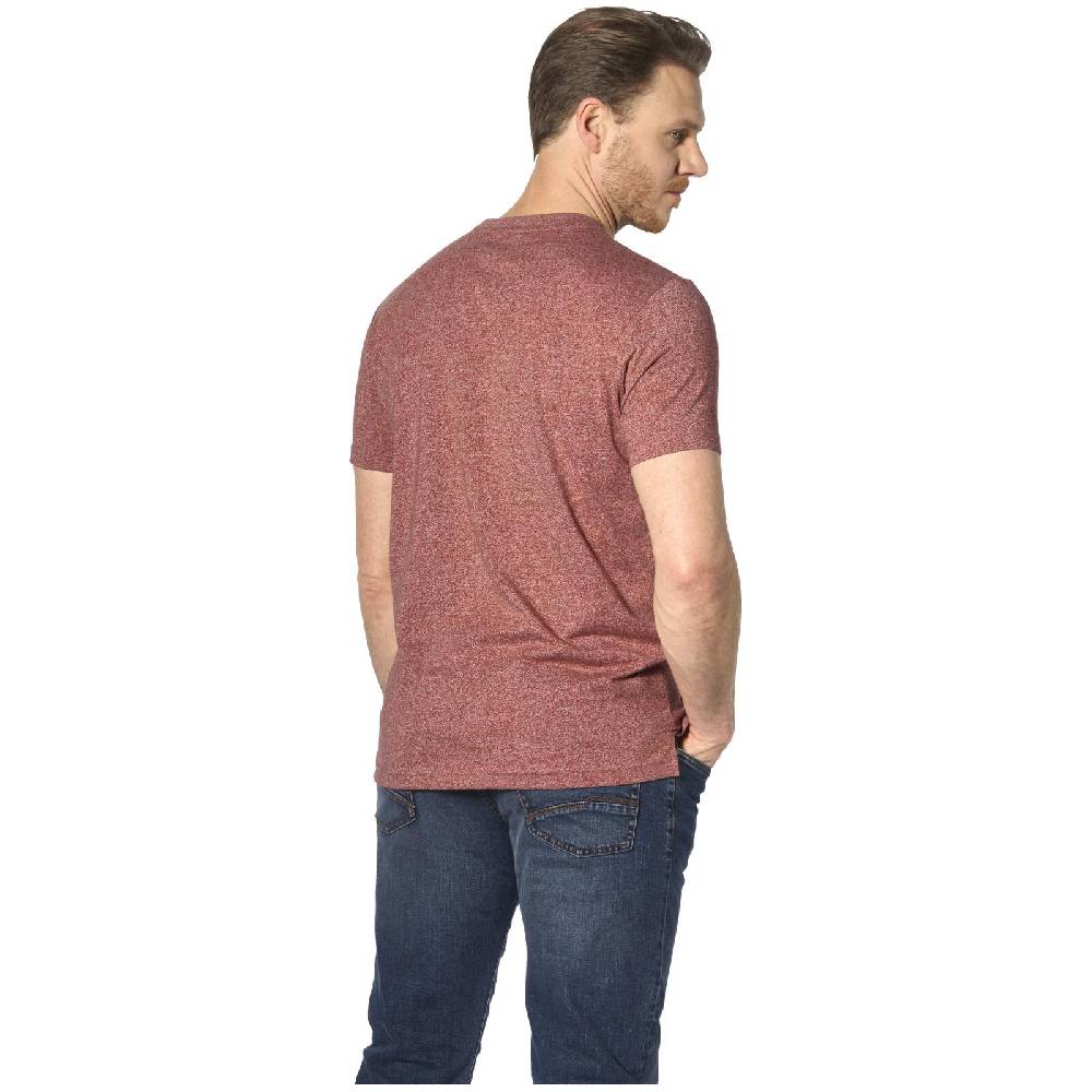 Jan Vanderstorm T-Shirt FINNMARVIN dunkelrot melange Günstiger Verkauf