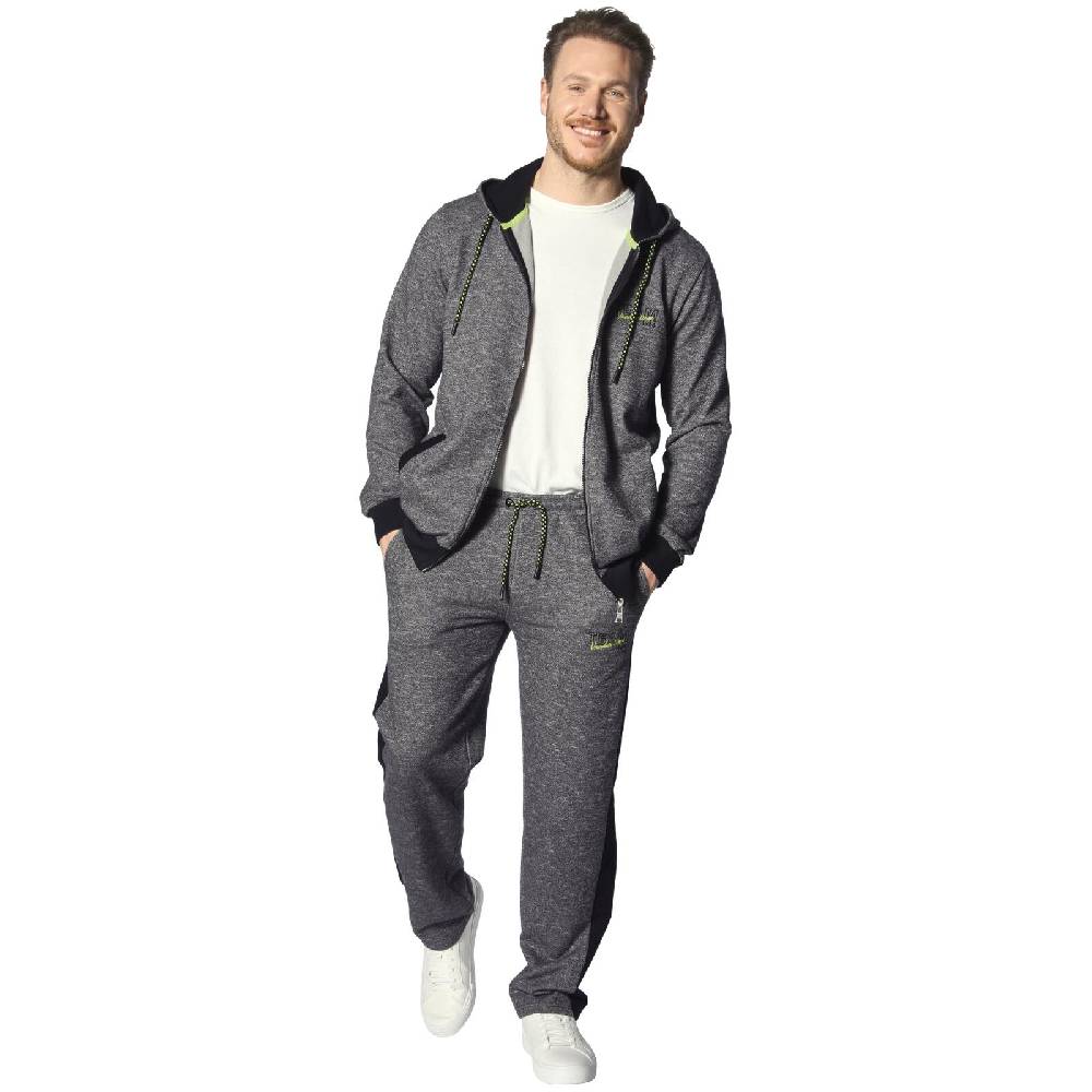 Jan Vanderstorm Sweatjacke RUMOLT schwarz melange Exklusive Angebote