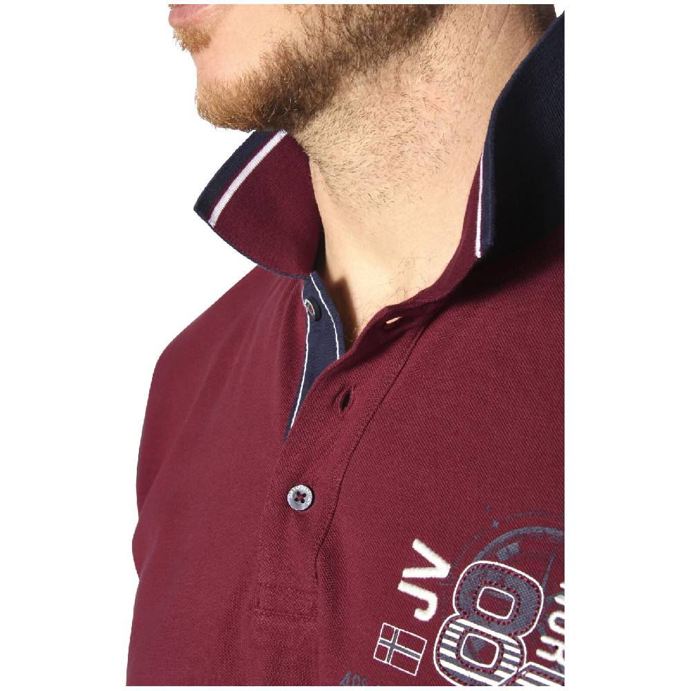 Jan Vanderstorm Poloshirt OLEJORN dunkelrot Meist gekauft