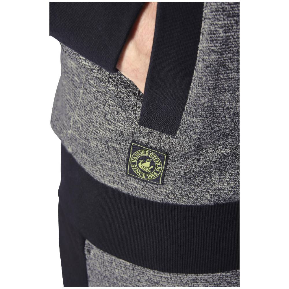 Jan Vanderstorm Sweatjacke RUMOLT schwarz melange Blitzverkäufe