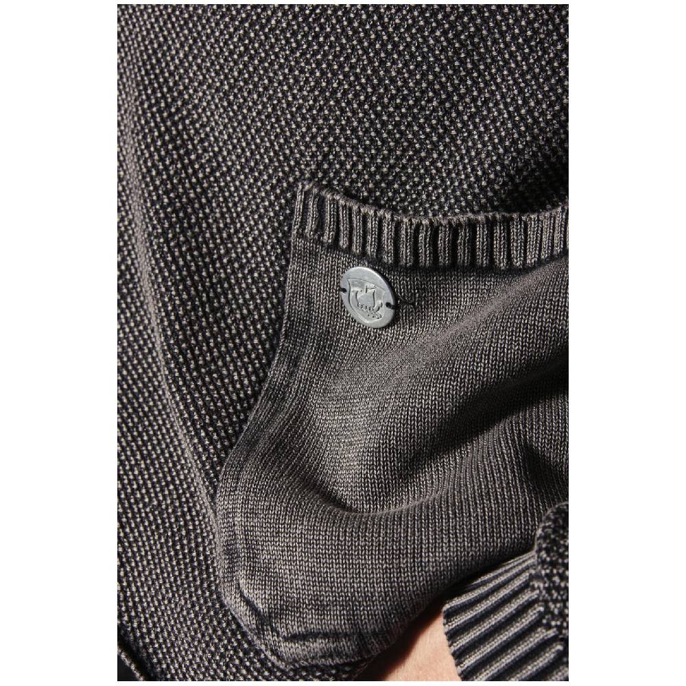 Jan Vanderstorm Strickjacke SIGURDULFAR schwarz Verkauf