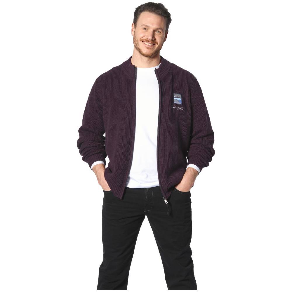 Jan Vanderstorm Strickjacke OLETARVIN dunkelrot Hotsell