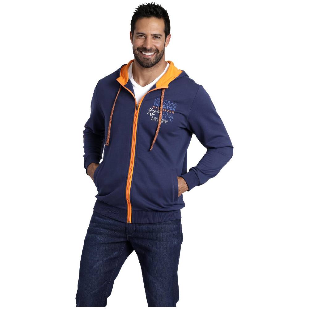 Jan Vanderstorm Sweatjacke RODERICH dunkelblau Blitzverkäufe
