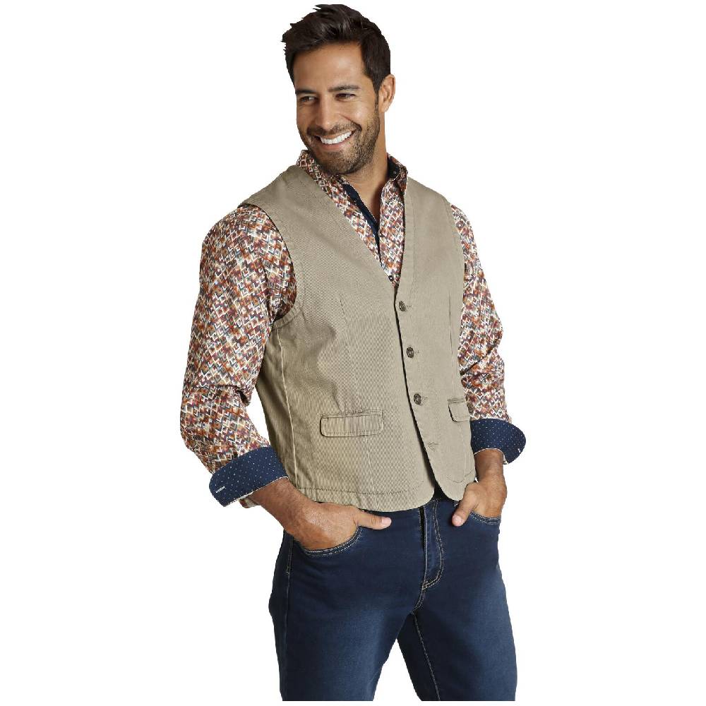 Jan Vanderstorm Weste TORELL beige Outlet