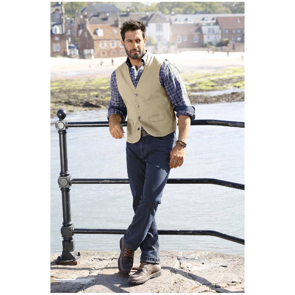 Jan Vanderstorm Weste TORELL beige Outlet
