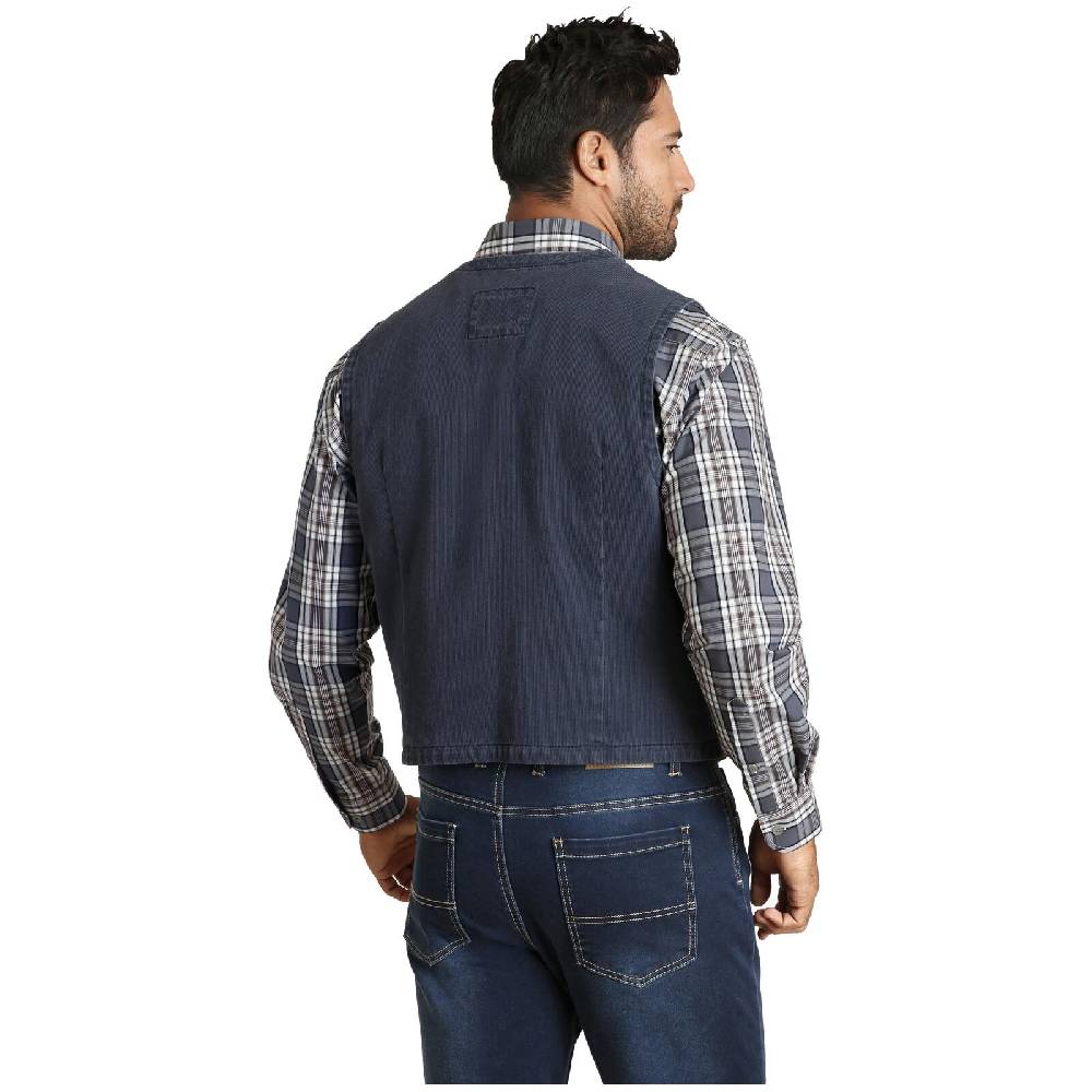 Jan Vanderstorm Weste TORELL blau im Angebot