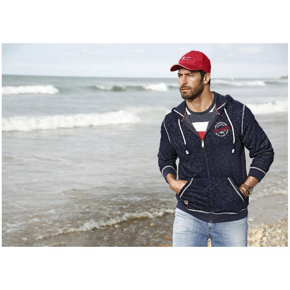 Jan Vanderstorm Sweatjacke JOKORA dunkelblau melange Schlussverkauf