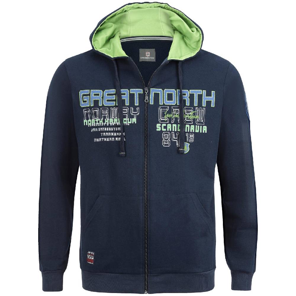 Jan Vanderstorm Sweatjacke STORR dunkelblau