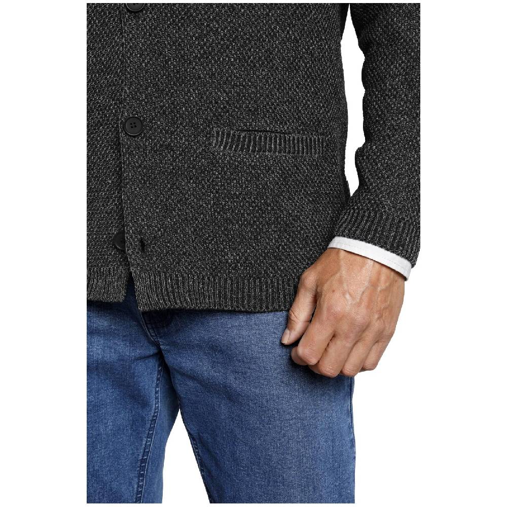 Jan Vanderstorm Strickjacke ASGER dunkelgrau im Angebot