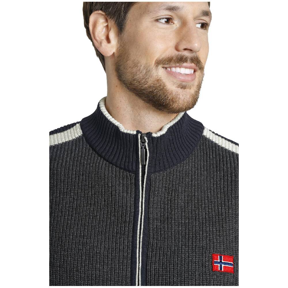 Jan Vanderstorm Strickjacke ANVE dunkelgrau Schlussverkauf