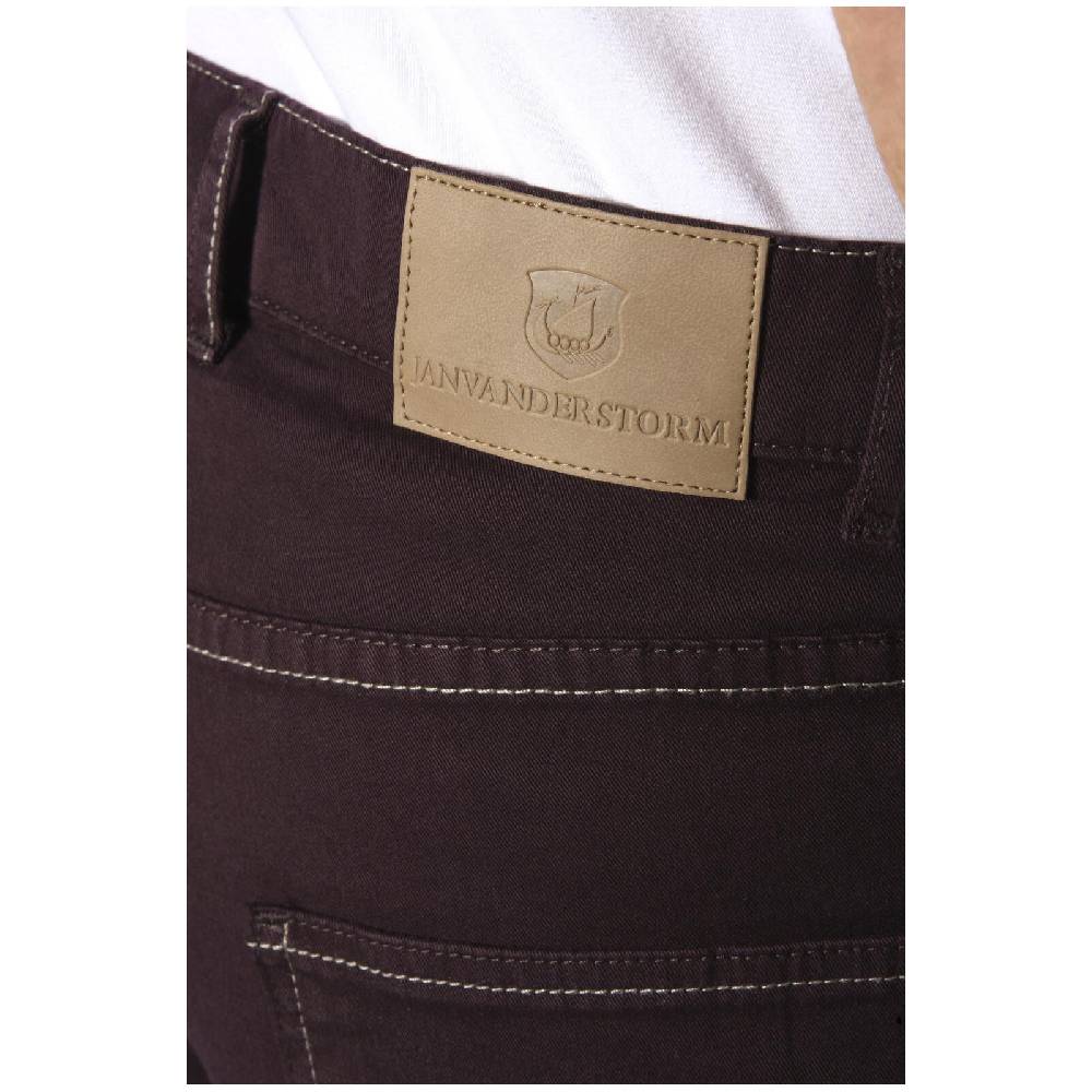 Jan Vanderstorm Tiefbundhose RALUNDE dunkelrot im Angebot