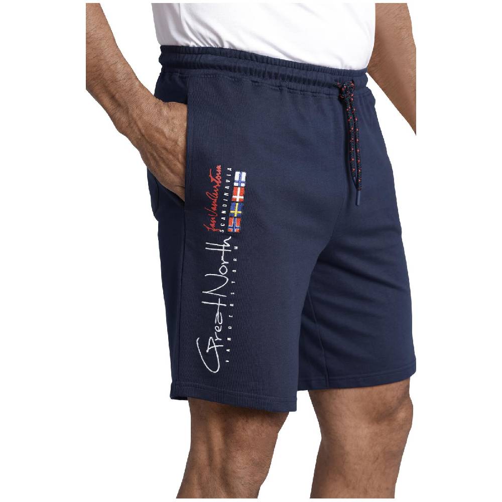 Jan Vanderstorm Sweatbermuda HARTHAKNUT dunkelblau Outlet