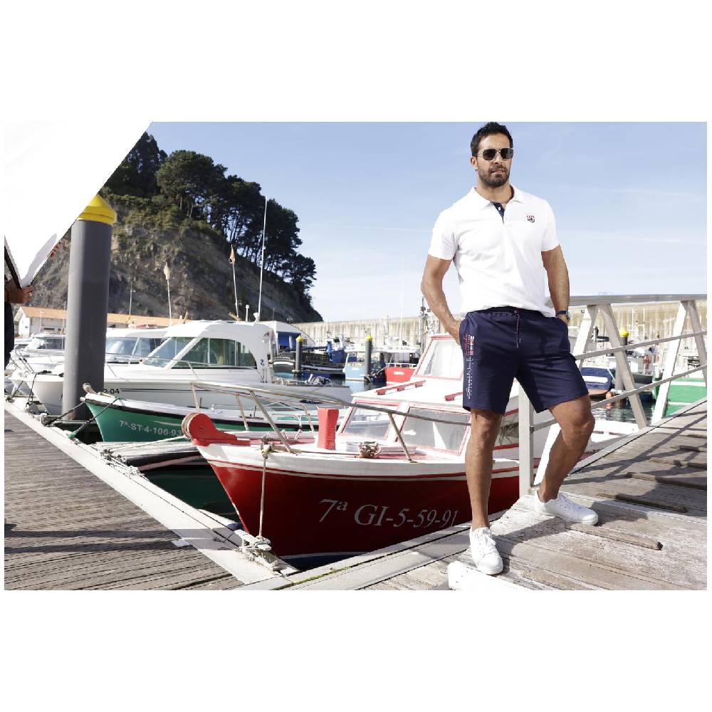 Jan Vanderstorm Sweatbermuda HARTHAKNUT dunkelblau Outlet