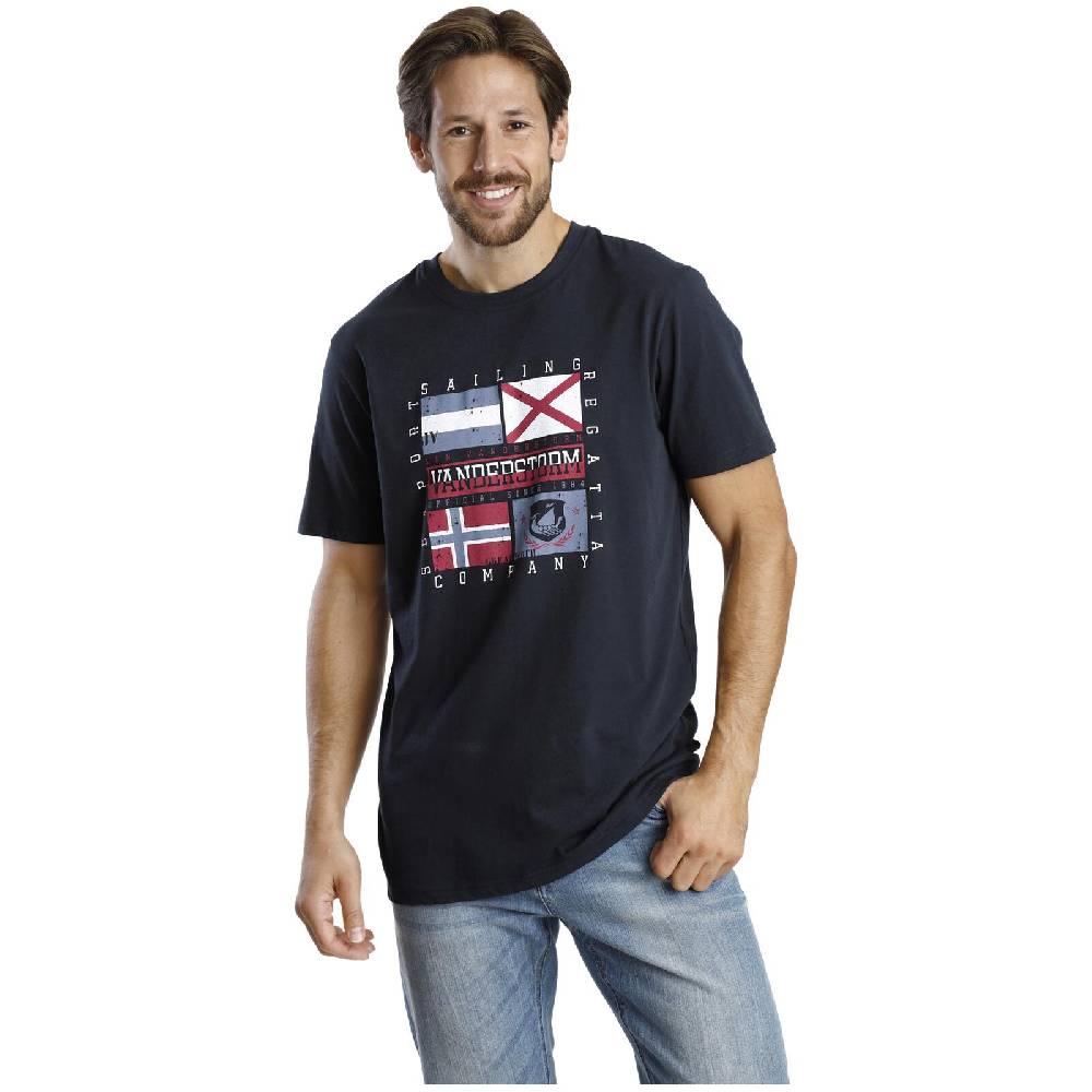 Jan Vanderstorm Doppelpack T-Shirt PREBEN blau dunkelblau Online