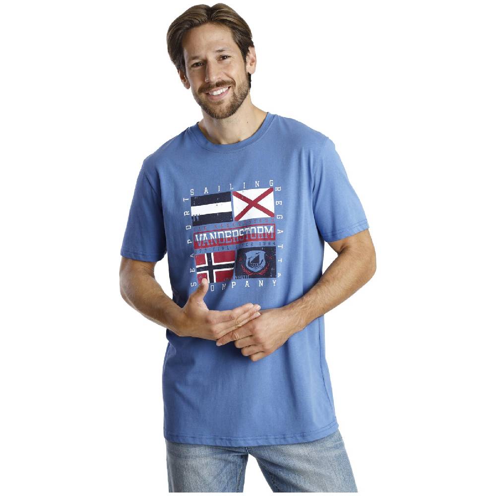 Jan Vanderstorm Doppelpack T-Shirt PREBEN blau dunkelblau Online