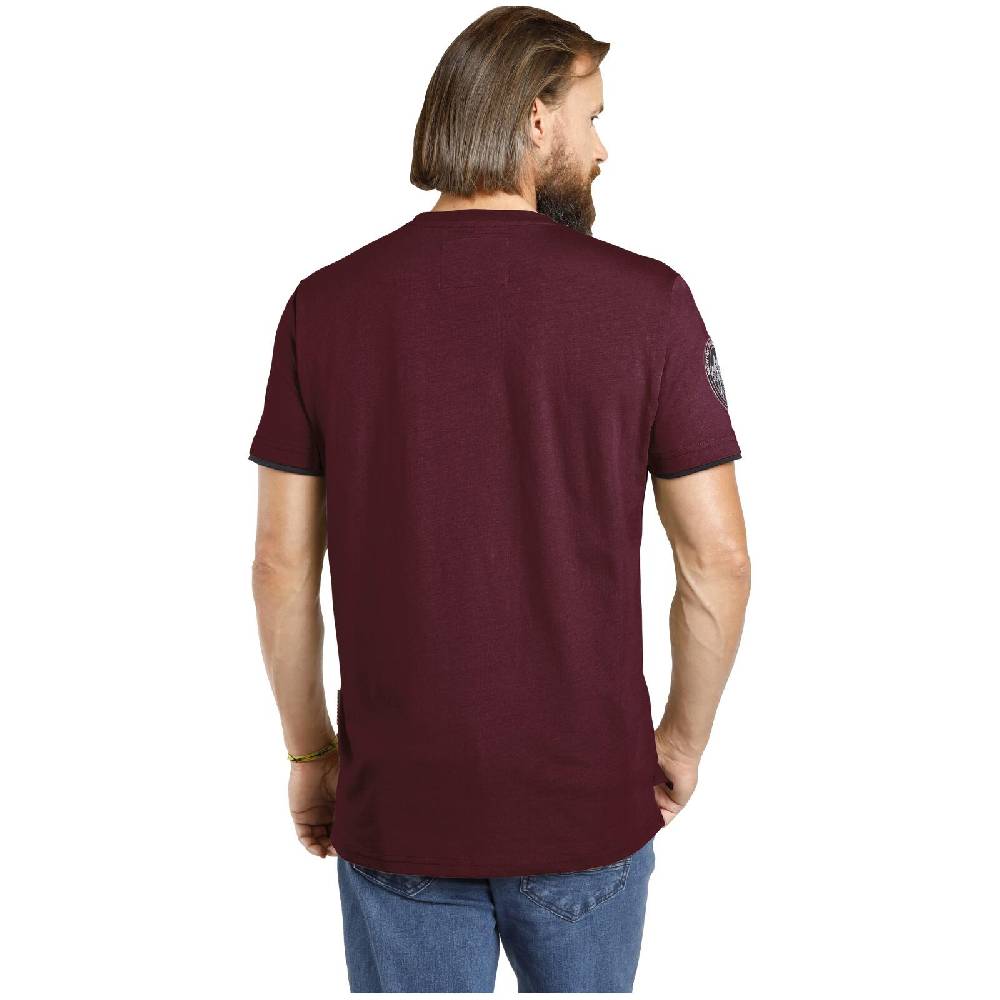 Jan Vanderstorm T-Shirt SÖLVE dunkelrot Outlet