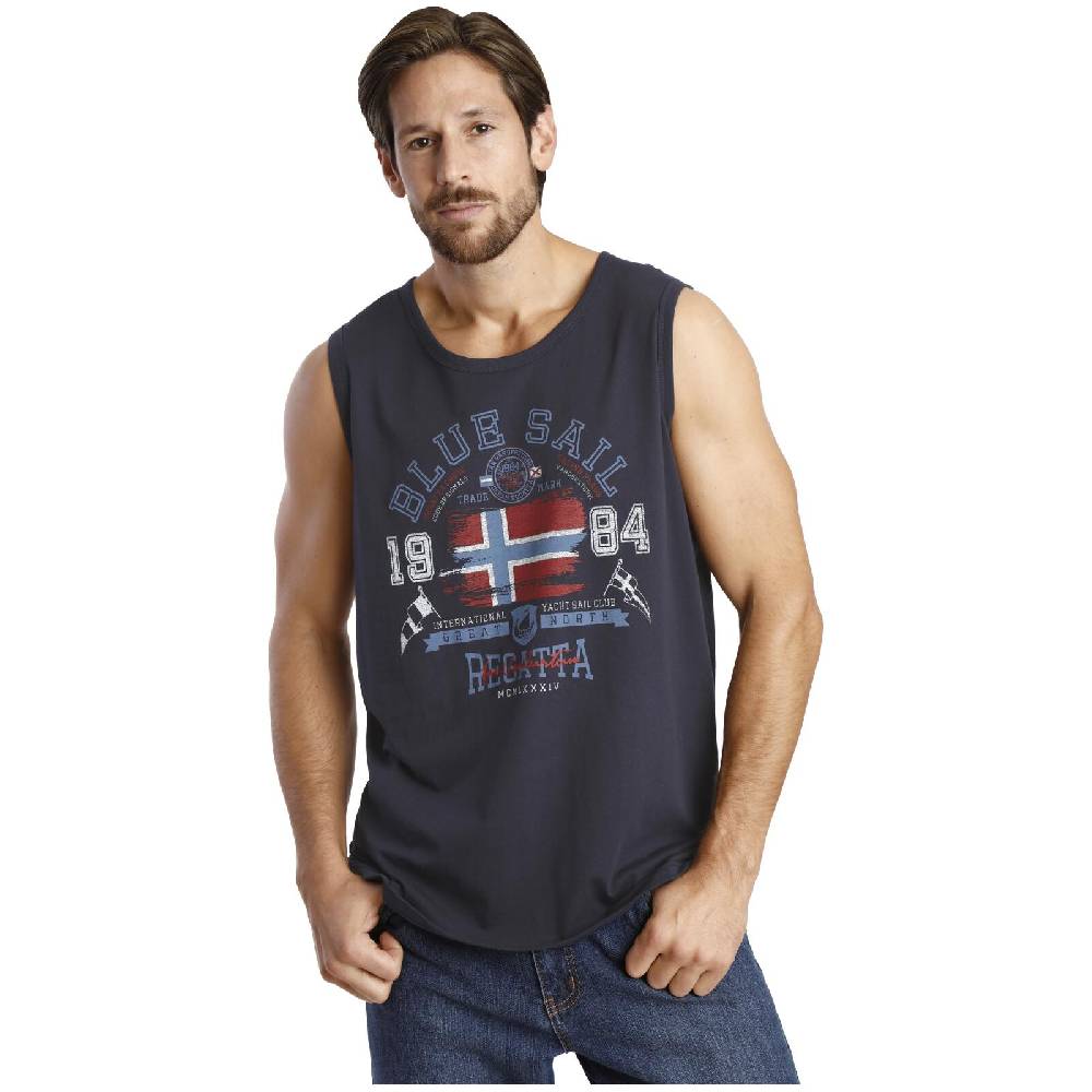 Jan Vanderstorm Tanktop BEUTE dunkelblau Auslauf