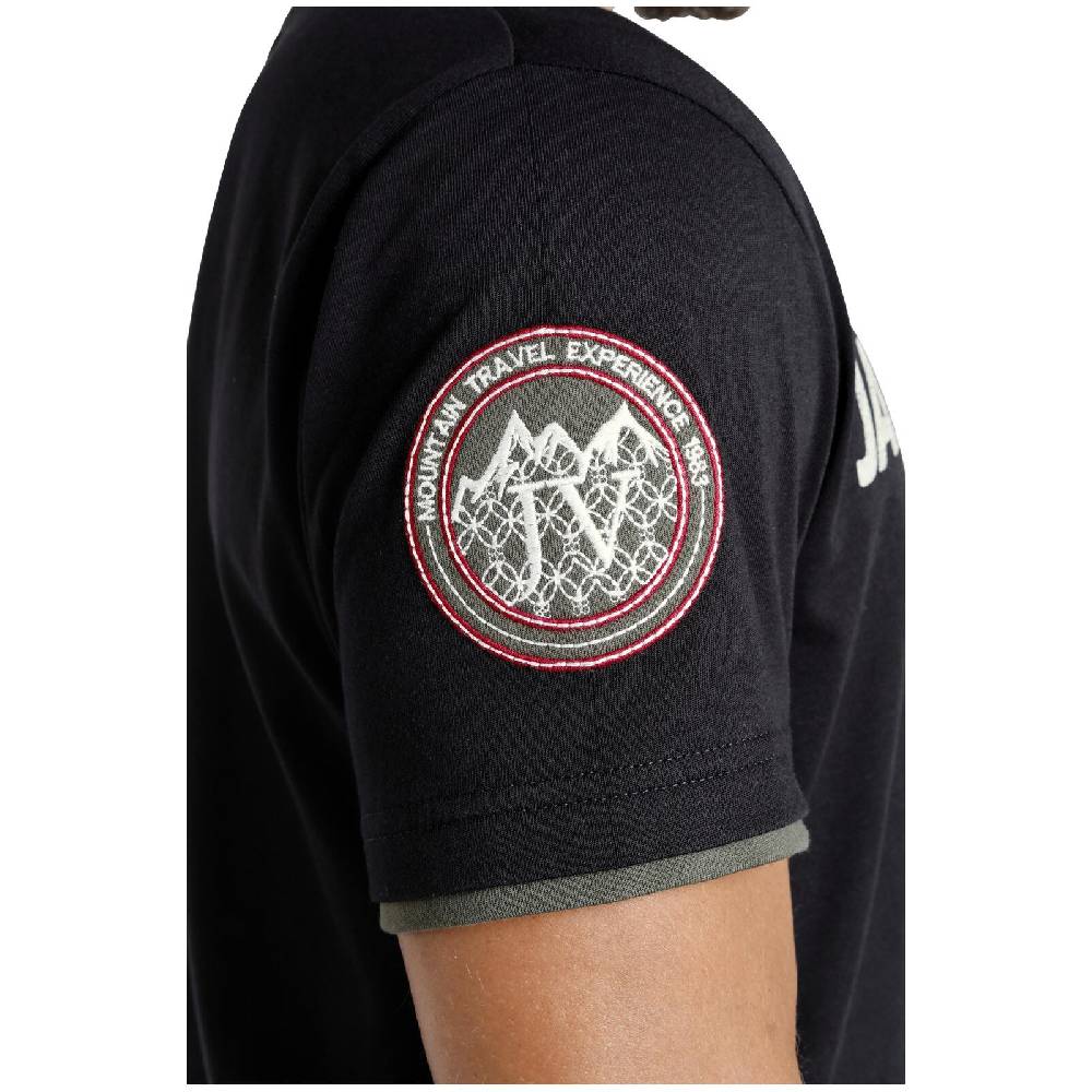 Jan Vanderstorm T-Shirt SÖLVE schwarz Günstiger Verkauf