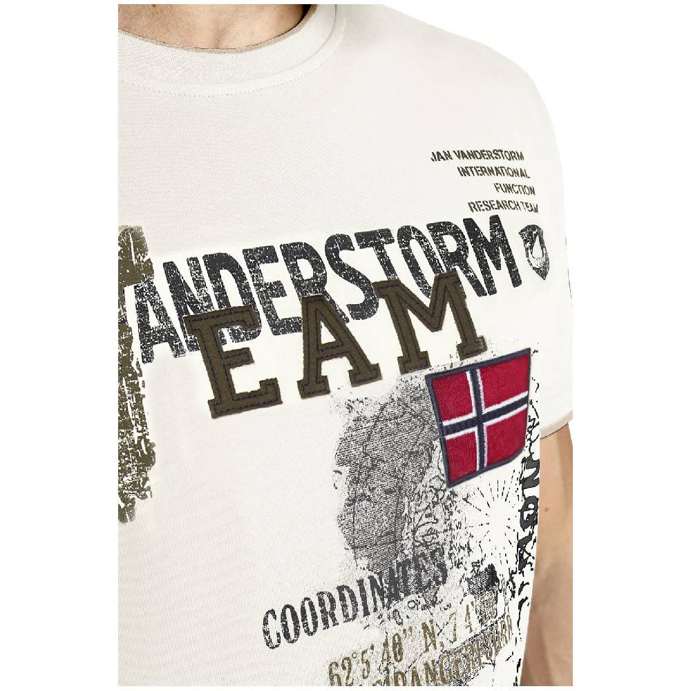 Jan Vanderstorm T-Shirt SÖLVE wollweiß Verkauf