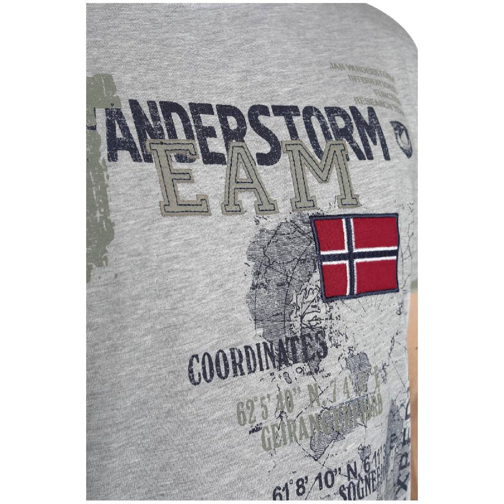 Jan Vanderstorm T-Shirt SÖLVE grau Fabrikverkauf
