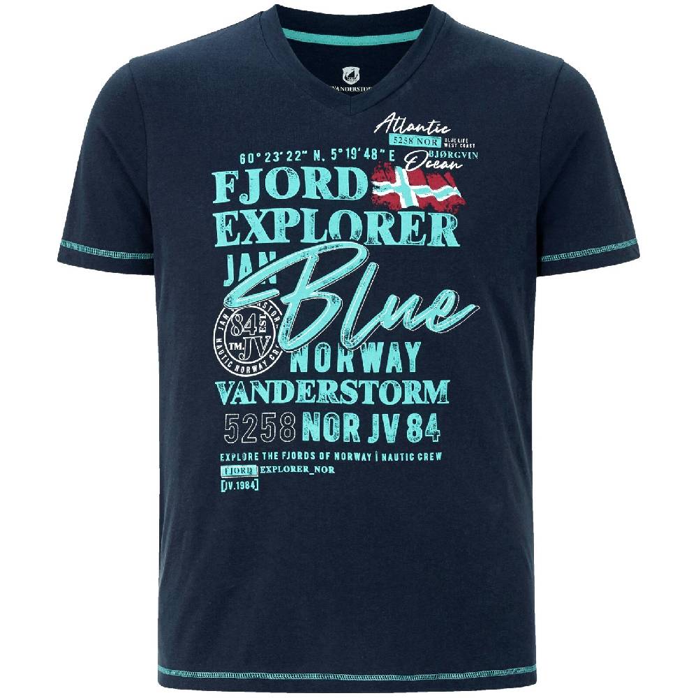 Jan Vanderstorm T-Shirt NORDGER dunkelblau