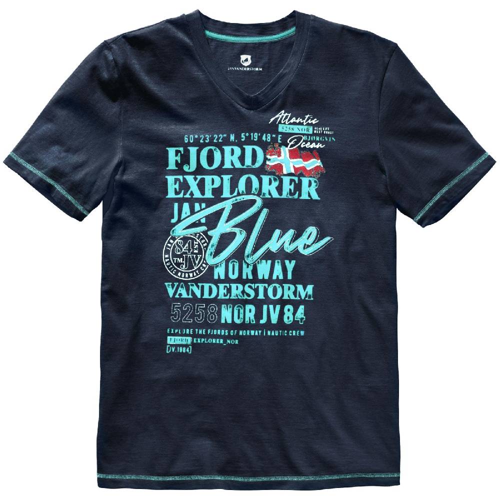 Jan Vanderstorm T-Shirt NORDGER dunkelblau Exklusive Angebote