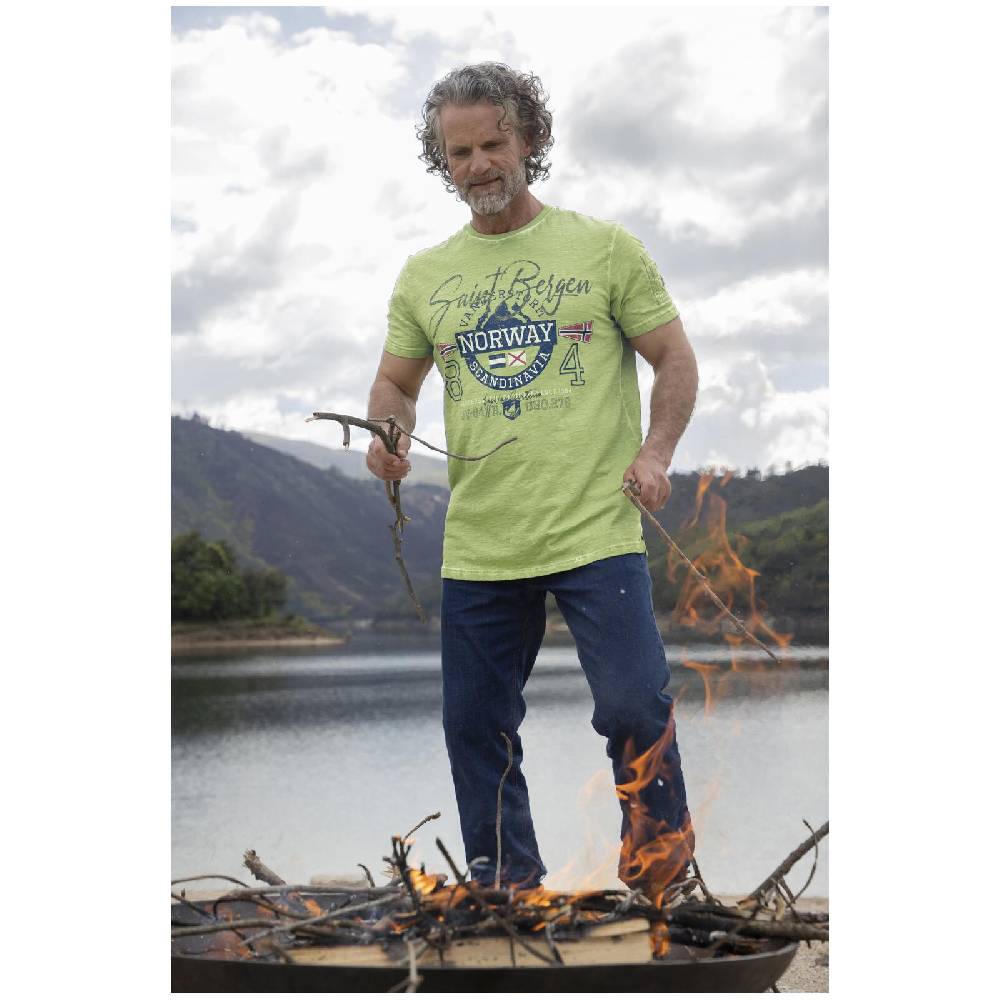 Jan Vanderstorm T-Shirt HELGO grün Hotsell