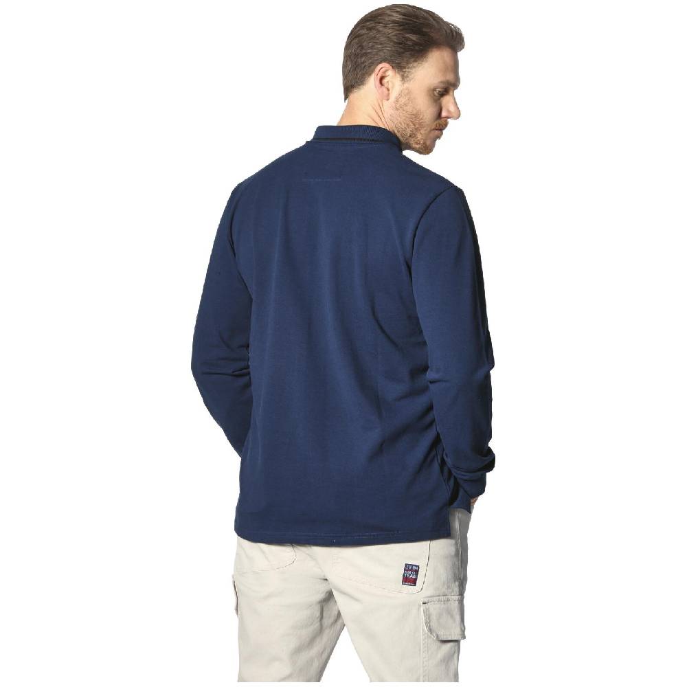 Jan Vanderstorm Langarm-Poloshirt ELLIS royal blau Meist gekauft