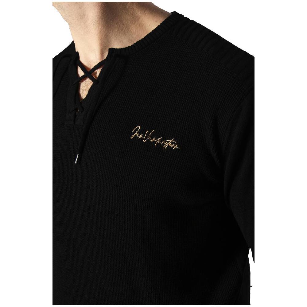 Jan Vanderstorm Pullover ANDGAR schwarz Fabrikverkauf
