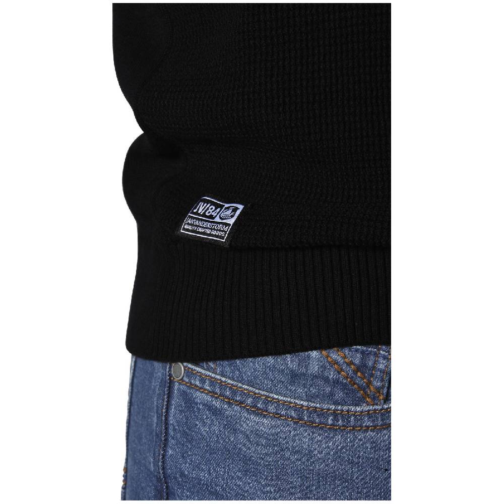 Jan Vanderstorm Pullover ANDGAR schwarz Fabrikverkauf