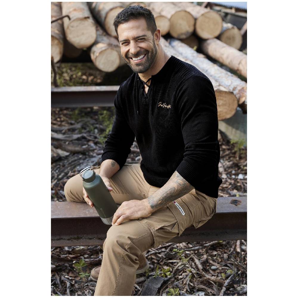 Jan Vanderstorm Pullover ANDGAR schwarz Fabrikverkauf