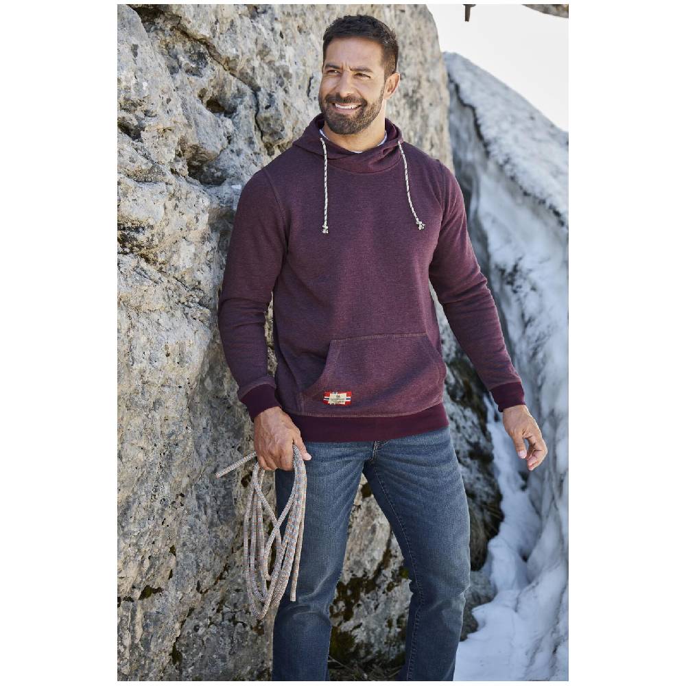 Jan Vanderstorm Sweatshirt BLANKARD dunkelrot melange Blitzverkäufe