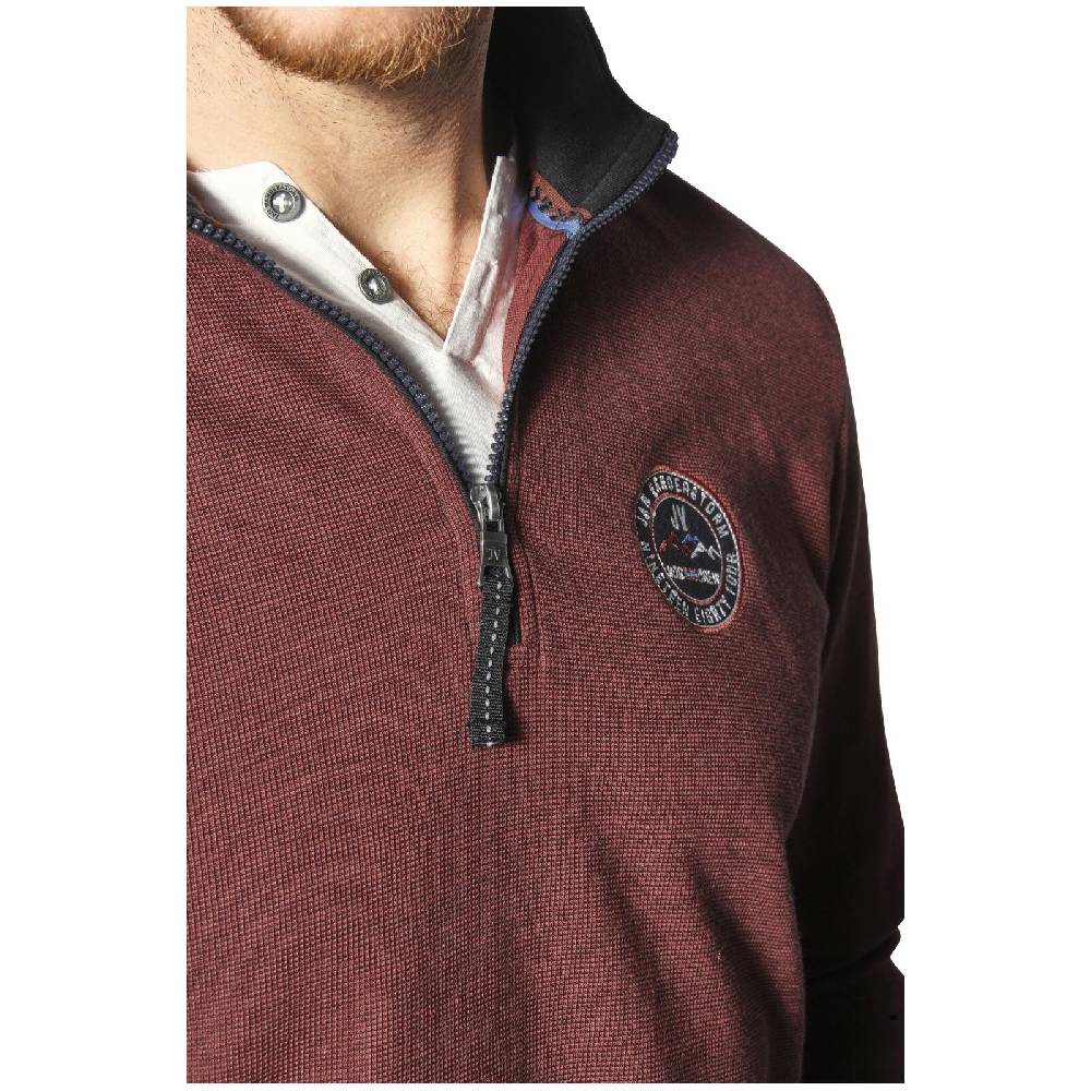 Jan Vanderstorm Sweatshirt MARKWARD dunkelrot Verkauf