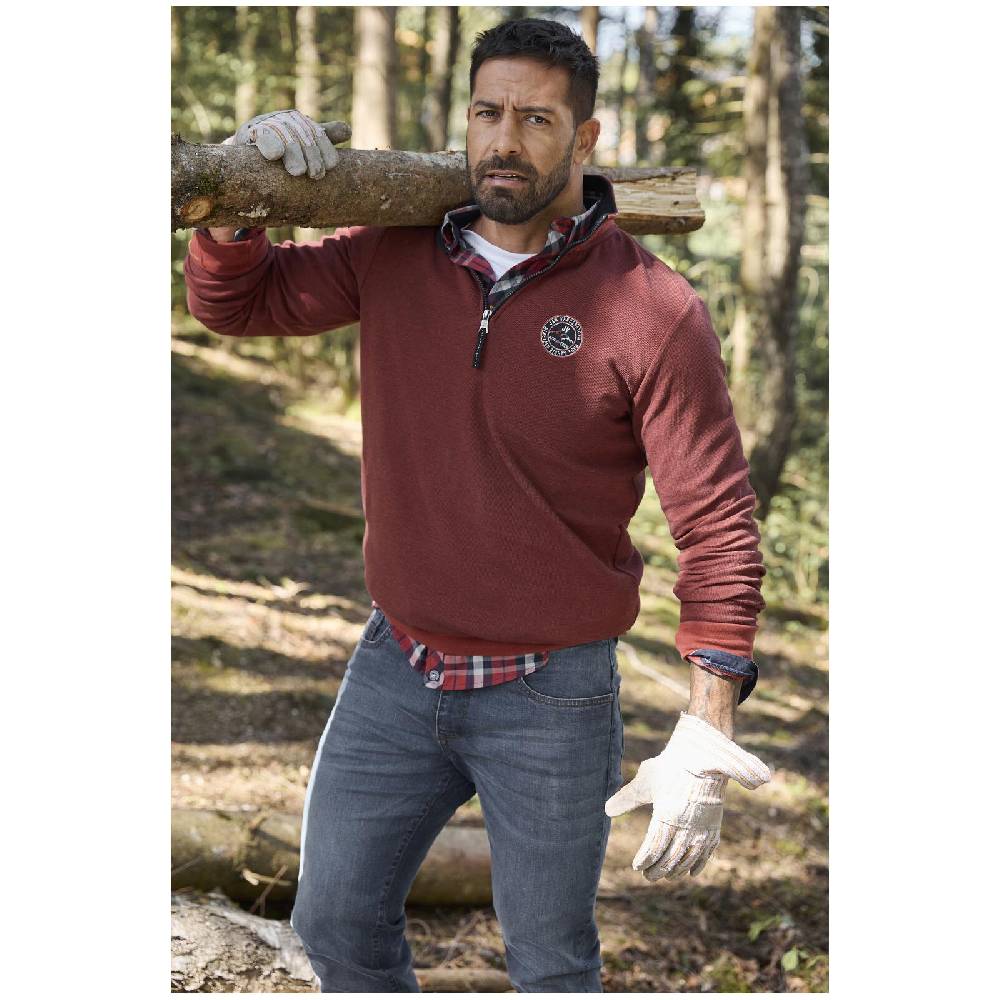Jan Vanderstorm Sweatshirt MARKWARD dunkelrot Verkauf