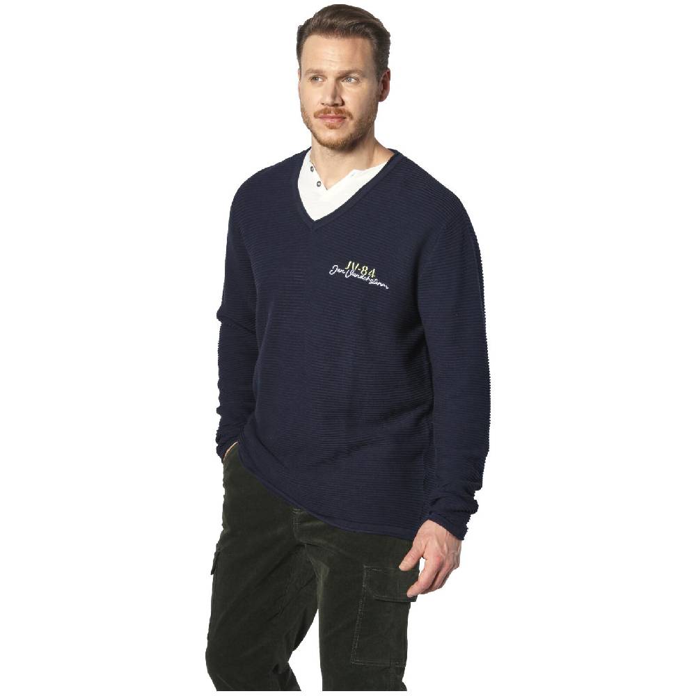 Jan Vanderstorm Pullover PERRIKVIK dunkelblau im Angebot
