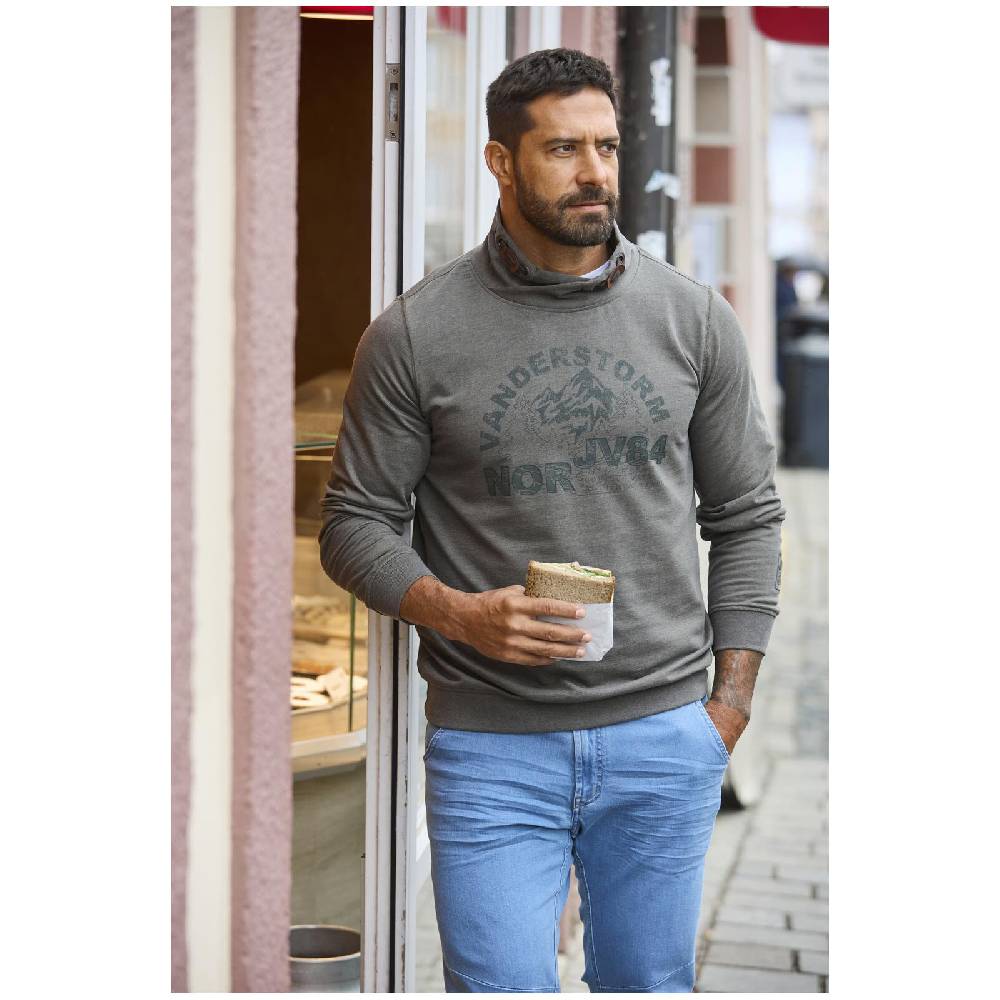 Jan Vanderstorm Sweatshirt TJOMME oliv Outlet