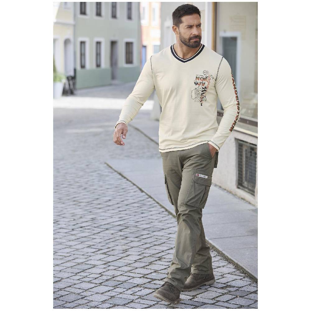 Jan Vanderstorm Langarmshirt RAGNHILD wollweiß Auslauf