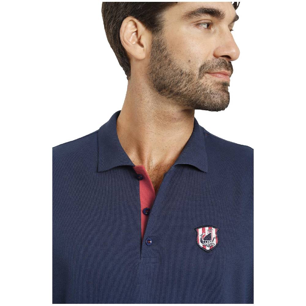 Jan Vanderstorm Poloshirt NISSE dunkelblau im Angebot