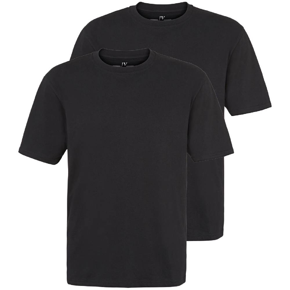 Jan Vanderstorm Doppelpack T-Shirt ERKE schwarz