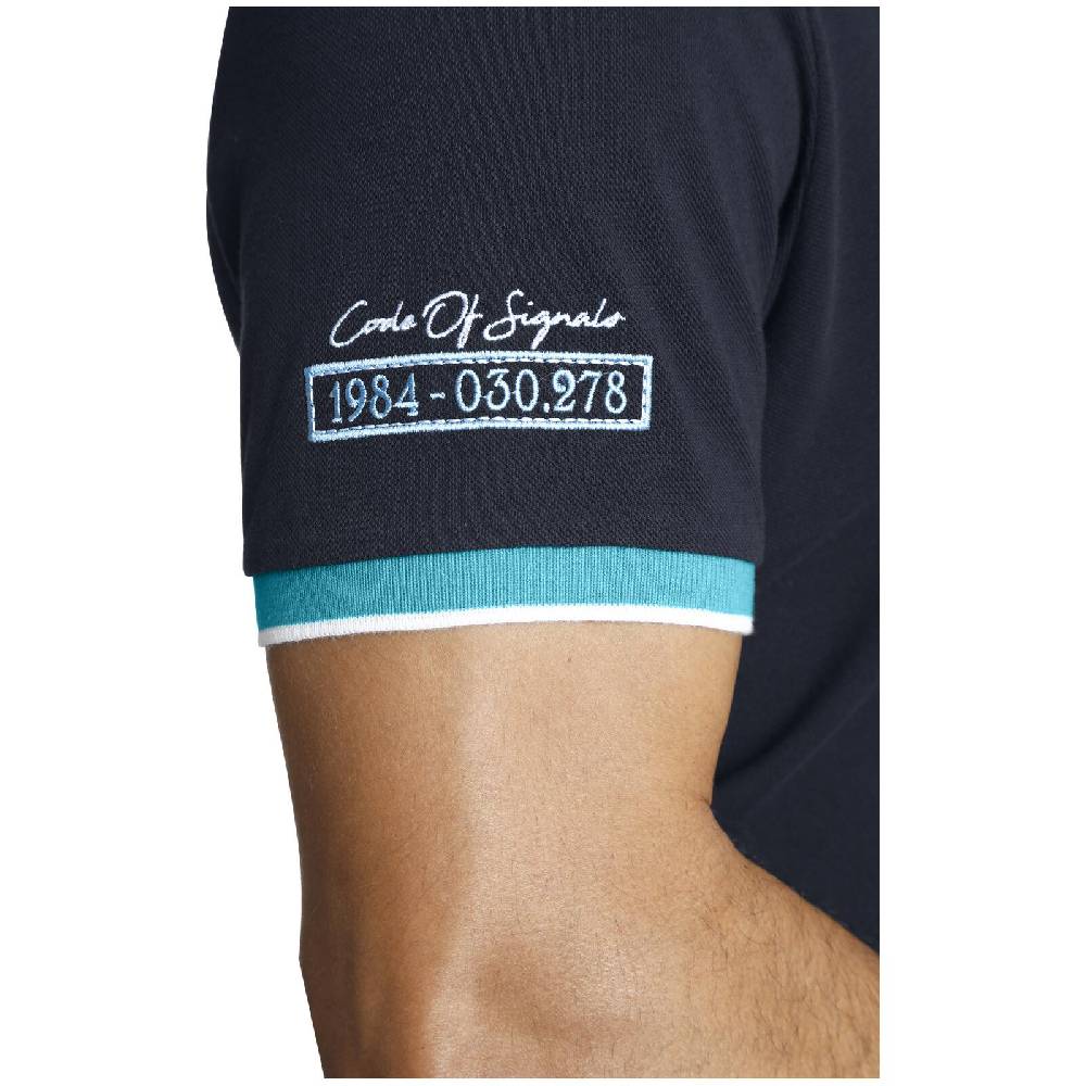 Jan Vanderstorm Poloshirt IWAR dunkelblau Outlet